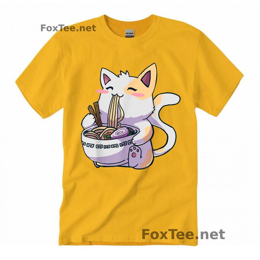 Thumb Ramen Cat Kawaii Neko Shirt - Daisy