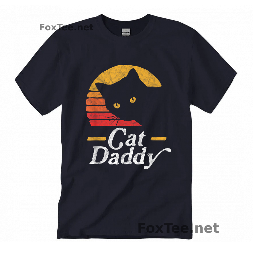 Thumb Cat Daddy Vintage T-Shirt - Navy