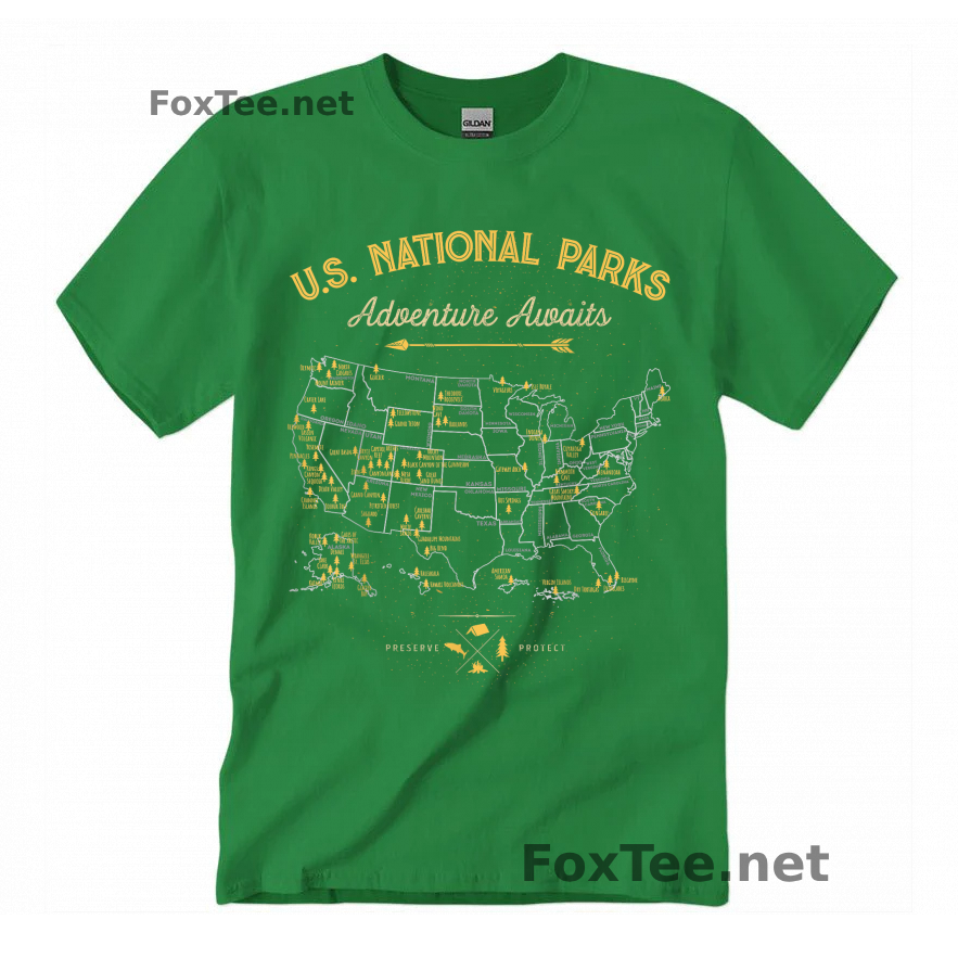 Thumb US National Parks T-Shirt - Irish Green