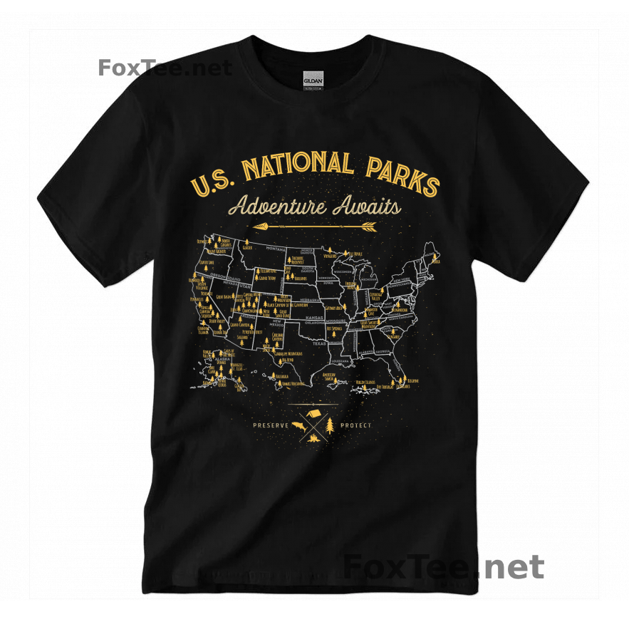 Thumb US National Parks T-Shirt - Black