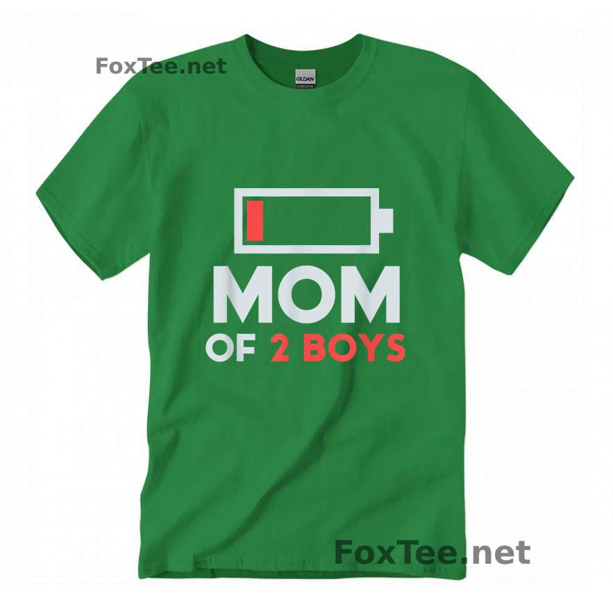 Thumb Mom of 2 Boys Shirt - Irish Green