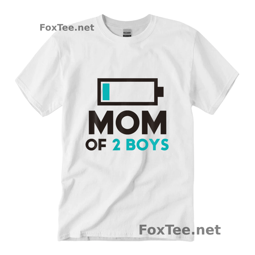 Thumb Mom of 2 Boys Shirt - White