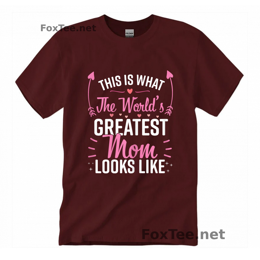 Thumb Best Mom Best Mother T-Shirt - Maroon