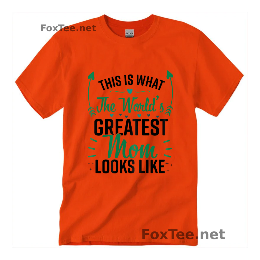 Thumb Best Mom Best Mother T-Shirt - Orange