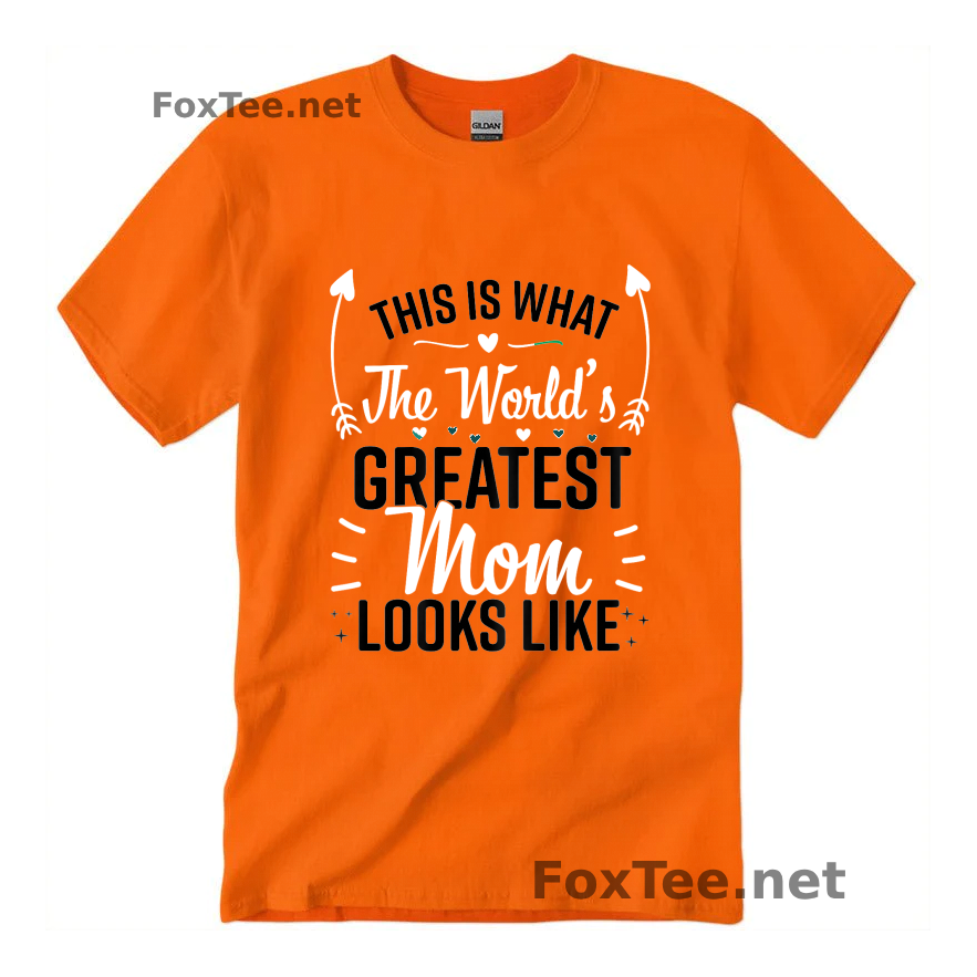 Thumb Best Mom Best Mother T-Shirt - Safety Orange