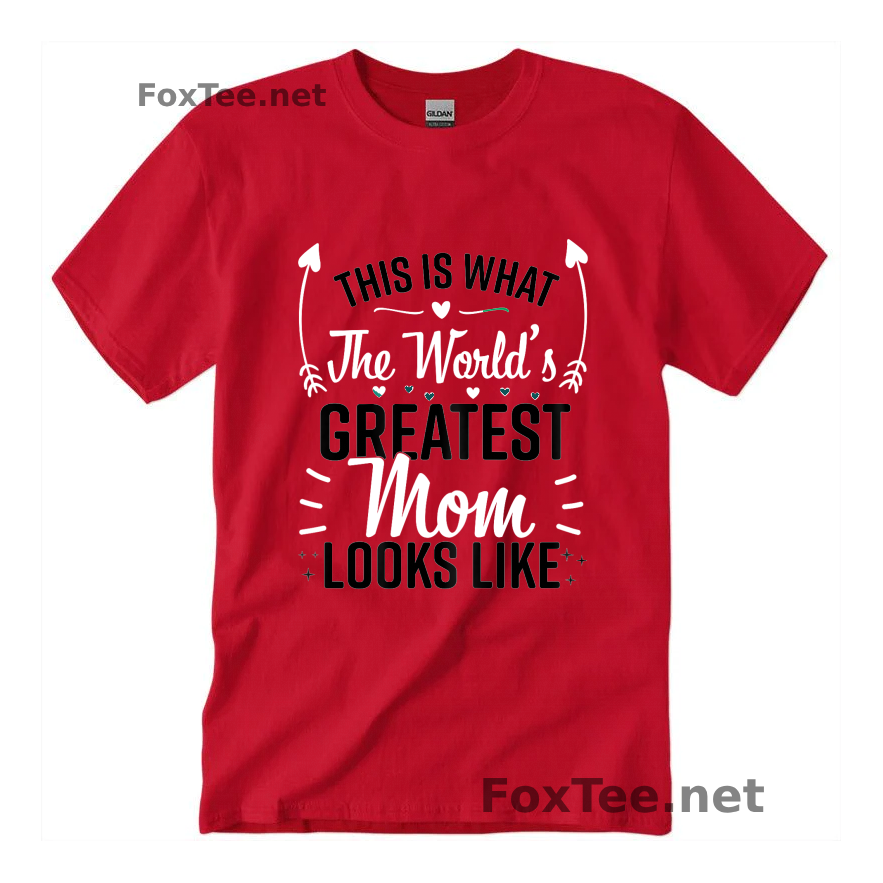 Thumb Best Mom Best Mother T-Shirt - Red