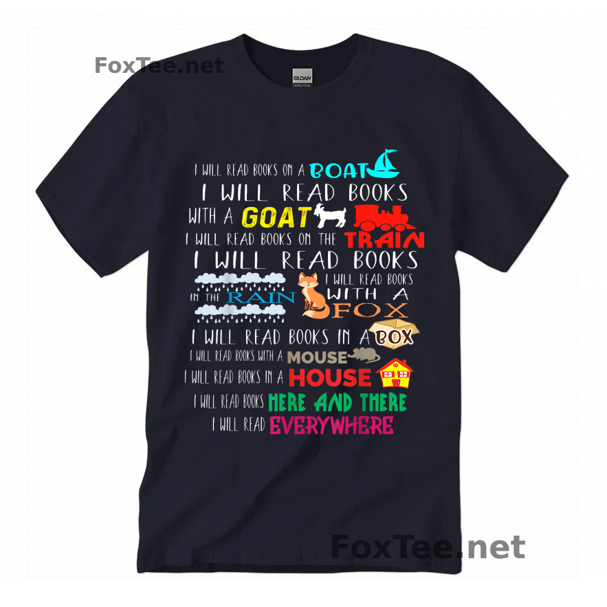 Thumb I Will Read Books On A Boat & Everywhere Reading Gifts Short Sleeve T-Shirt - Navy