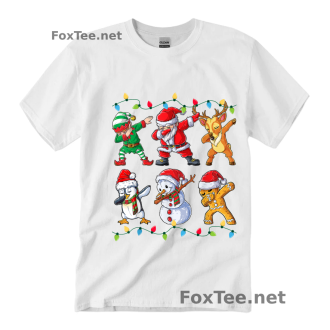 Dabbing Santa Elf Friends Christmas -  Funny Xmas Dab T-Shirt