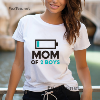 Mom of 2 Boys Shirt