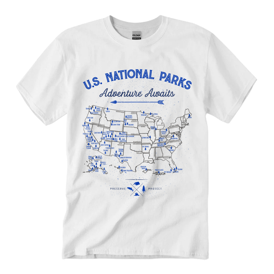 Thumb US National Parks T-Shirt - White